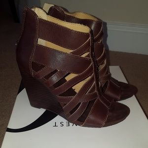 Brown Wedge Heels